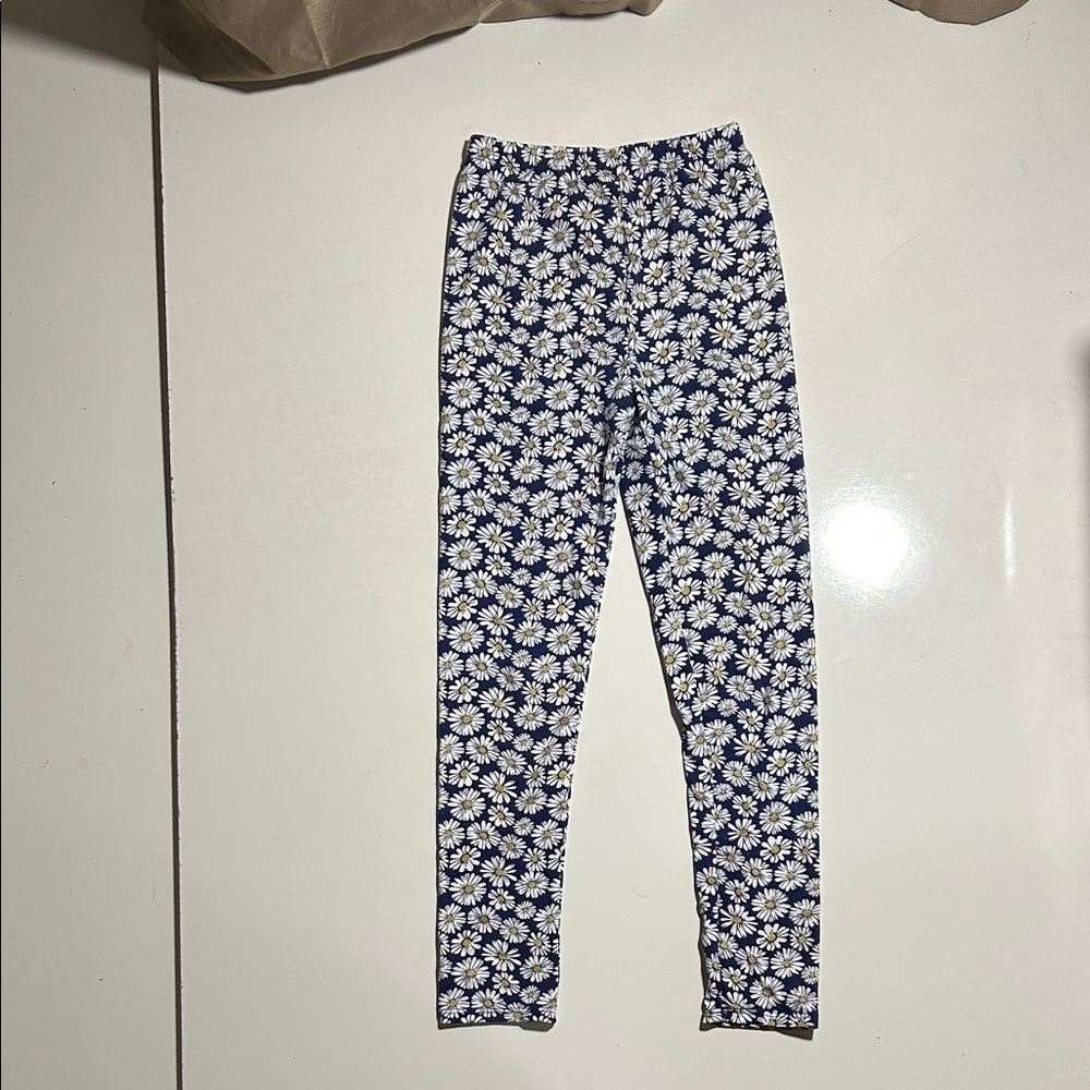 Floral Blue Kids Leggings
